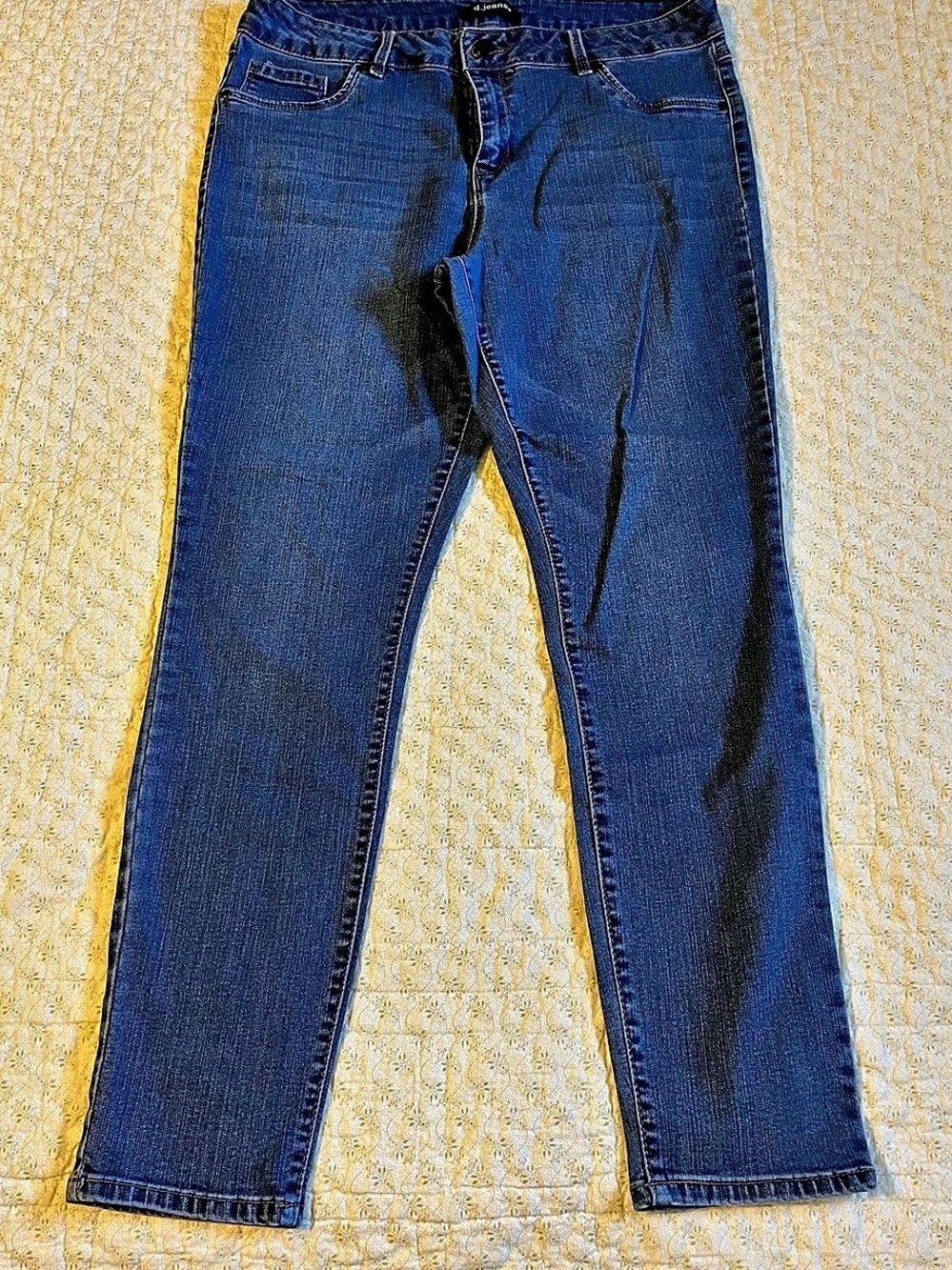 d.jeans Women's Straight Leg Jeans Waist 14 Blue Like New